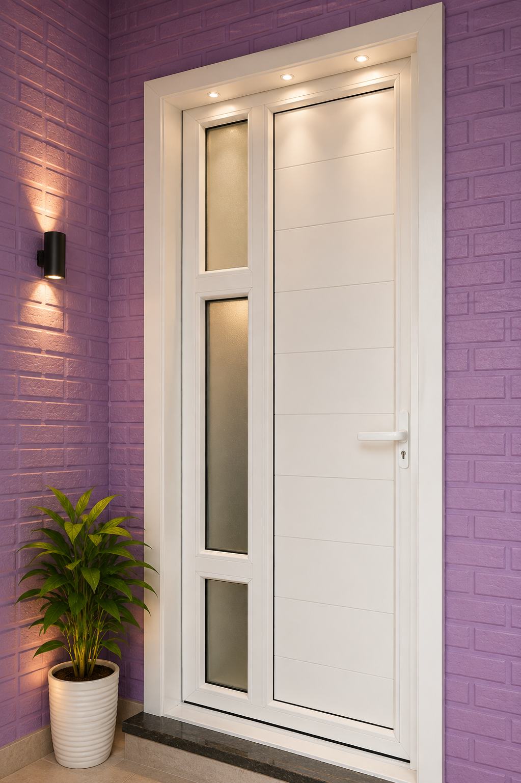 UPVC Glass Door