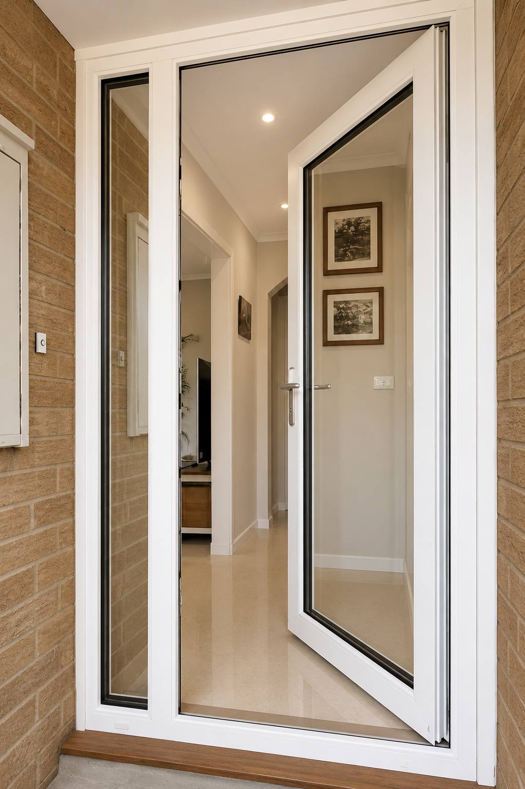 Modern UPVC Door Installation